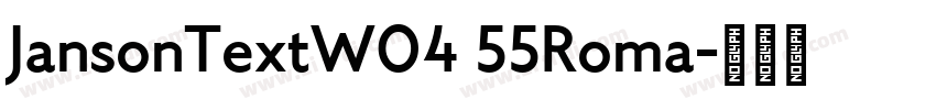 JansonTextW04 55Roma字体转换